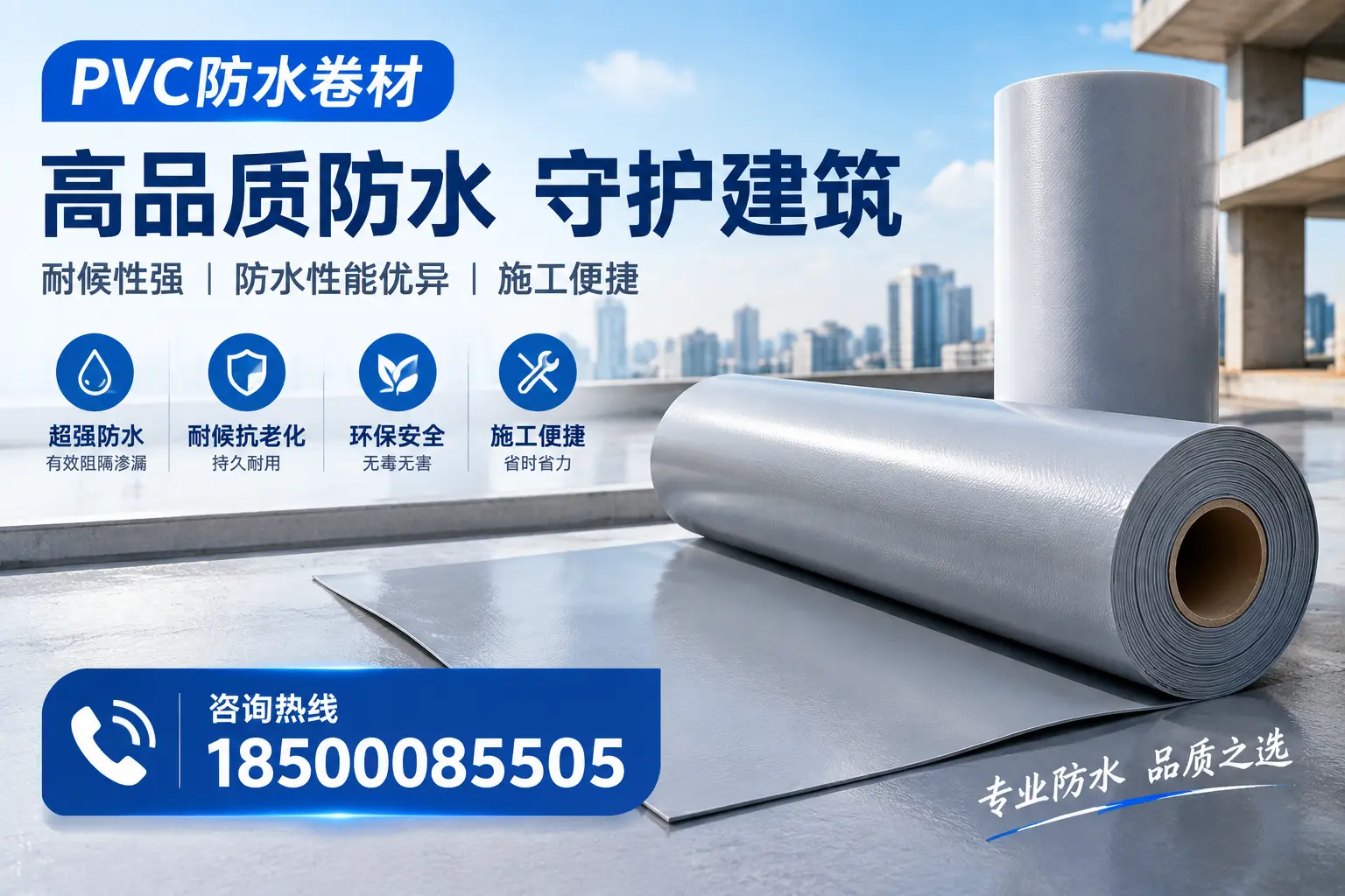 PVC防水卷材的防水效果评测，适合怀化的科学依据
