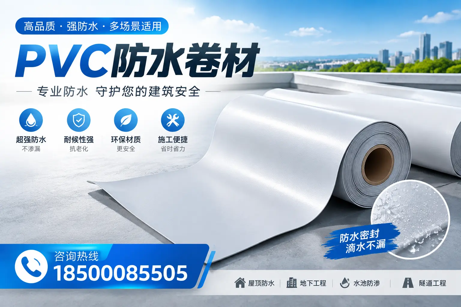 PVC防水卷材的市场竞争分析，怀化品牌选择参考